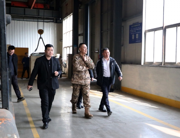 Director Zhao of the Armed Forces Department of Wenshang County and his delegation visited our company for inspection